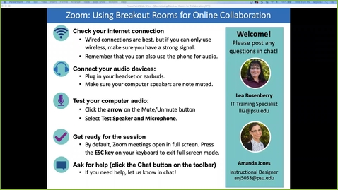 Thumbnail for Zoom: Promoting Online Collaboration with Breakout Rooms