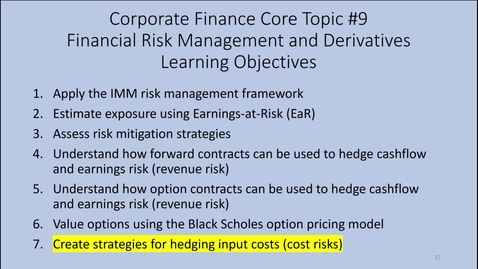 Thumbnail for Topic 9 Section 7 Hedging Input Prices with Forwards or Call Options (AD)