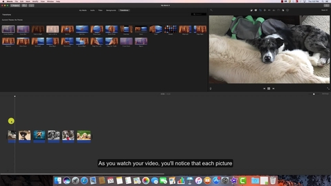 Thumbnail for Adding Transitions to an iMovie Project