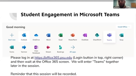 Thumbnail for Student Engagement in Microsoft Teams