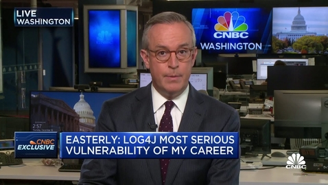 Thumbnail for LOG4J vulnerability the most serious I've seen in my decades-long career: CISA director