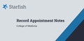 Go to COM Record Appointment Notes in Starfish with duration: 3 minutes, 14 seconds