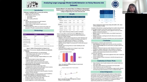 Thumbnail for Analyzing Large Language Model (LLM) Behavior on Noisy Resume-Job Datasets