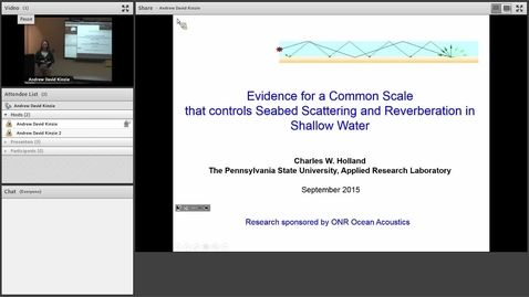 Thumbnail for Underwater acoustics_ Dr Charles Holland_1/27/16