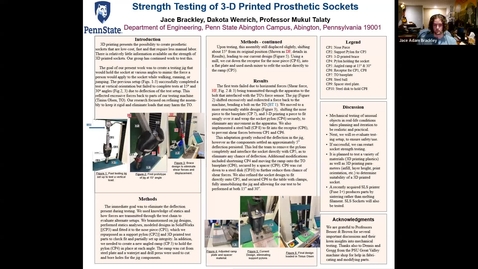 Thumbnail for entry Material testing and enhancing the strength of lower extremity 3D printed prosthetic sockets