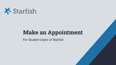 Thumbnail for Make an Appointment in Starfish