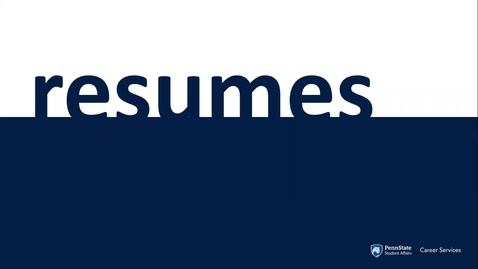Thumbnail for Resume Workshop