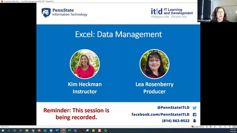 Thumbnail for Excel: Data Management