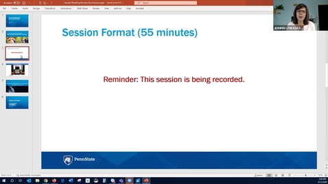 Thumbnail for Faculty Modeling Remote Synchronous Instruction: Keep Teaching Webinar Series