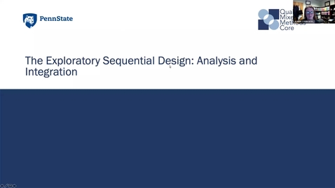 Thumbnail for entry Lesson 4, Module 2: Exploratory Sequential Analysis and Integration [PHS538]