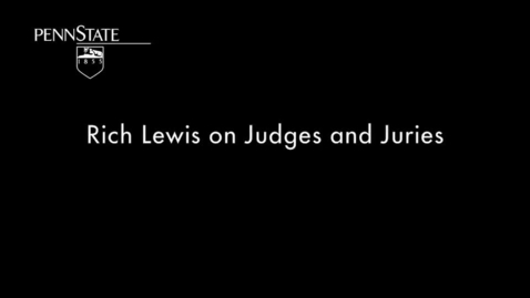 Thumbnail for entry CRIM201_L11_Rich_Lewis_Judges_and_Juries