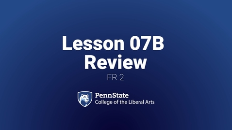 Thumbnail for FR2 L07B Review