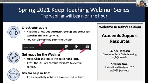Thumbnail for Academic Support Resources at Penn State
