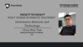 Go to Faculty to Faculty: What Works in Remote Teaching? [Information Sciences & Technology] with duration: 3 minutes, 48 seconds