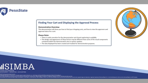 Thumbnail for SIMBA Short: Finding Your Cart and Displaying the Approval Process