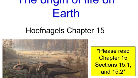 Thumbnail for Life on earth