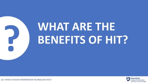 Thumbnail for 1.3: What are the Benefits of HIT?