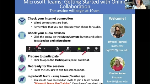 Thumbnail for Microsoft Teams: Getting Started with Online Collaboration