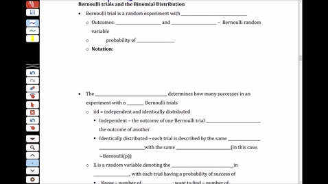 Thumbnail for entry NS3 - 3.5a Bernoulli trials and binomial distribution