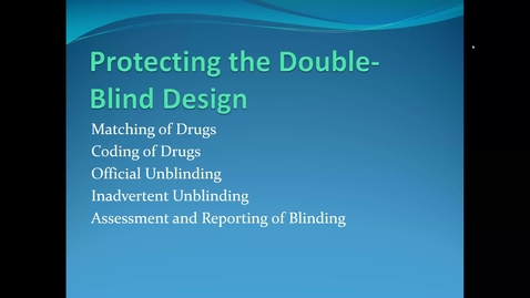 Thumbnail for Lecture 3.2. Blinding (Part 3) [PHS580]
