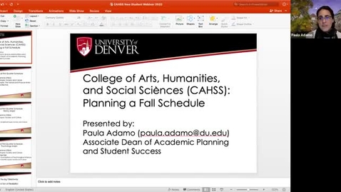 Thumbnail for entry CAHSS advising: Transfer students 