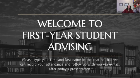 Thumbnail for Introductory Advising Session 2023