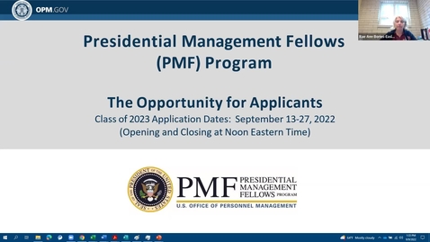 Thumbnail for entry PMF 2023 Information Session 