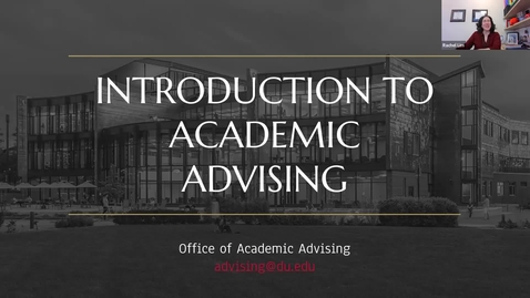 Thumbnail for Intro to Academic Advising 2023
