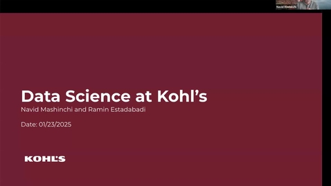 Thumbnail for Data Science at Kohl's