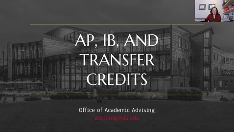 Thumbnail for AP, IB, and Transfer Credits