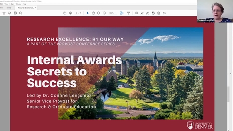 Thumbnail for entry Research Excellence: Internal Awards Secrets to Success