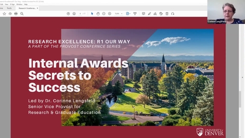 Thumbnail for Research Excellence: Internal Awards Secrets to Success