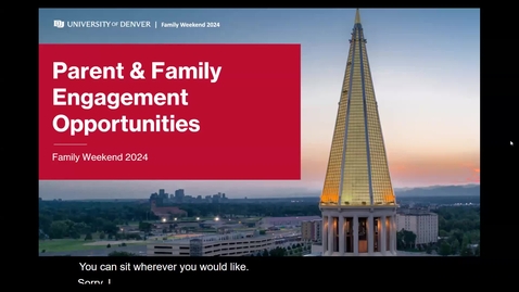 Thumbnail for Family Weekend 2024: DU Family Engagement