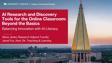 Thumbnail for AI Research and Discovery Tools for Academic and Industry Applications: Balancing Innovation with AI Literacy TEP