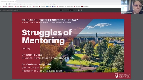 Thumbnail for Research Excellence: Struggles of Mentoring