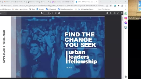 Thumbnail for Urban Leaders Fellowship Virtual Info Session