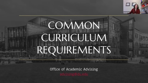 Thumbnail for entry Common Curriculum Requirements