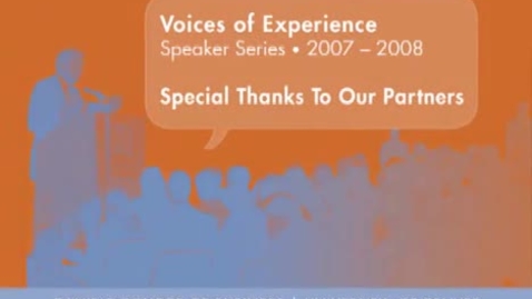Thumbnail for Voices of Experience: Jim Unruh