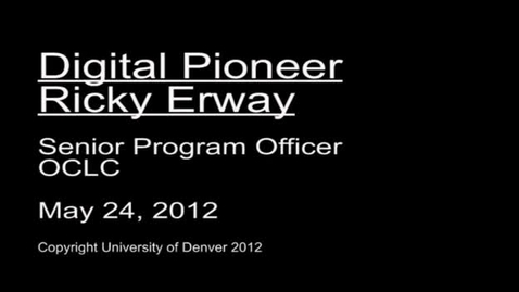 Thumbnail for entry Ricky Erway - Full