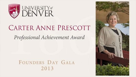 Thumbnail for entry 2013 Founders Day, Carter Anne Prescott