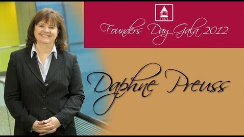 Thumbnail for entry 2012 Founders Day, Daphne Preuss