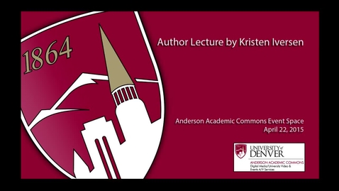 Thumbnail for Author Lecture - Kristen Iversen: Full Body Burden: Growing Up in the Nuclear Shadow of Rocky Flats