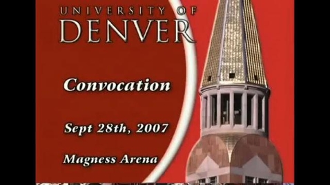Thumbnail for 2007 Convocation Address with Chancellor Coombe