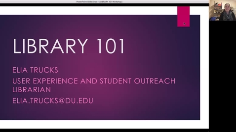 Thumbnail for Library 101 - Fall 2019