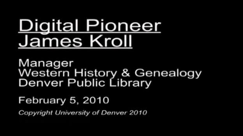 Thumbnail for entry Jim Kroll - Beginnings