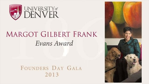 Thumbnail for entry 2013 Founders Day, Margot Gilbert Frank