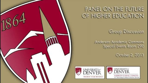 Thumbnail for entry SIP Higher Education Panel - Discussion (Part 1) (10.02.13)