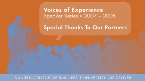 Thumbnail for entry Voices Of Experience: Richard H. Koppes from Jones Days Law Firm