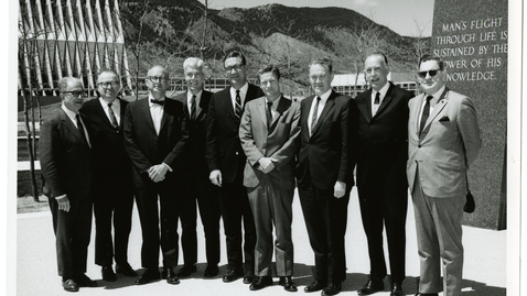 Thumbnail for entry Senator Peter H. Dominick and members of the Senate Armed Services Committee visit the United States Air Force Academy in Colorado Springs, Colorado, 1967 March 13
