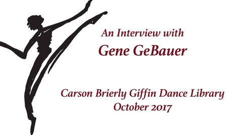 Thumbnail for entry Gene GeBauer Highlight Reel